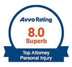 Avvo Rating 8.0 Superb Top Attorney Personal Injury